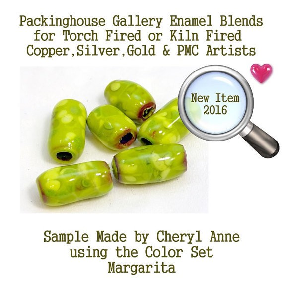 Margarita, Enamel Glass Frit for Copper, Gold, Silver and PMC artists using torch fired or kiln fired processes to make beads
